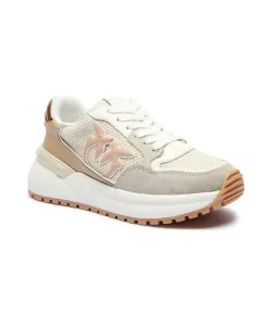 Кожаные кроссовки Gem 07 Pinko, бежевый