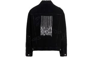 Мужская джинсовая куртка Balenciaga, черный
