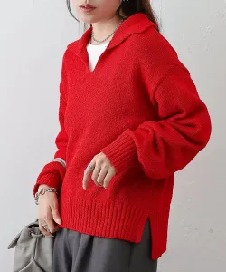 Пуловер мини-букле шкипера Colony 2139, цвет Red