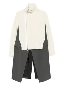 Пиджак со вставками Sacai, нейтральный