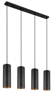 Подвесной светильник Globo, 80x10x150 см, черный/золотой