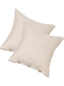 Erwin Müller Комплект из 2 мягких наволочек из льна и льна (половина льна) Deggendorf, натуральный цвет