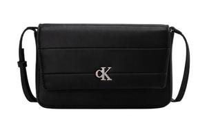 Calvin Klein Полиуретановая женская сумка через плечо с одним ремнем черная