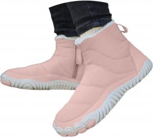 Зимние босоножки для женщин с теплым меховым подкладом, снегоступы, противоскользящие, водонепроницаемые босоножки, унисекс, обувь для прогулок, походные ботильоны Generic, Pink