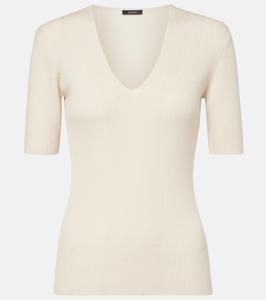 Топ из шерсти в рубчик Joseph, Quail