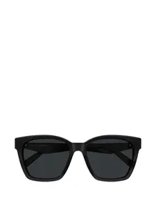 Солнцезащитные очки квадратной формы с логотипом Saint Laurent, черный