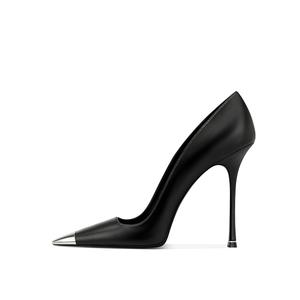 Женские туфли на тонком каблуке и высоком каблуке YUTIANAI, Black 8Cm