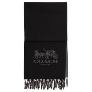 COACH Кашемировый шарф унисекс черный, Black