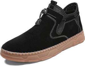Мужская летняя походная обувь Удобные повседневные ботинки Обувь для ходьбы Модные замшевые кроссовки Дышащие обувь для повседневной работы Generic, черный