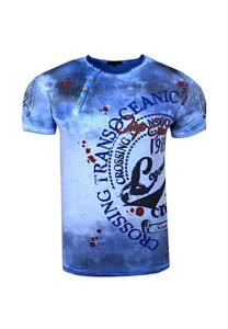 Футболка с эффектным принтом спереди RUSTY NEAL, цвет Hell Blau