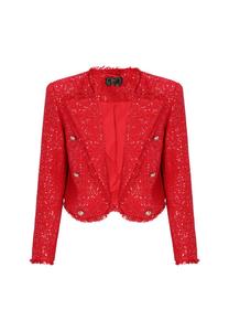 Faina Пиджак в крапчатом красном