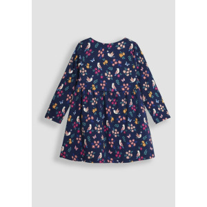 Дневное платье BIRD AND BUTTON FRONT REGULAR FIT JoJo Maman Bébé, синий