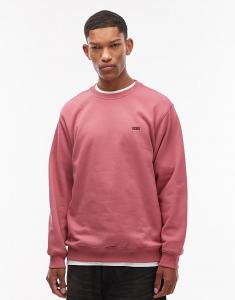 Толстовка свободного кроя с логотипом Vans на левой груди лилового цвета