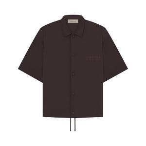 Нейлоновая рубашка с короткими рукавами Fear of God Essentials, цвет Сливовый