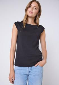 Футболка Street One Studio Basic T-shirt, Blau/Dark Blue