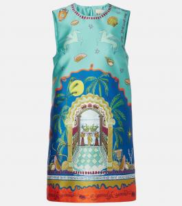 Мини-платье с принтом Сюрреалистическое лето Alémais, разноцветный