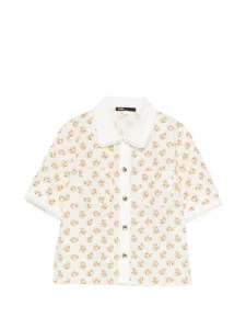 Рубашка с цветочным принтом Maje, бежевый