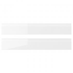 Фронтальная панель ящика, глянцевая белая, 60x10 см Voxtorp IKEA