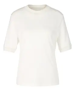 Полосатая хлопковая футболка Marc Cain, белый