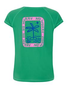 PROTEST Футболка 'PRTHappy' в зеленом цвете