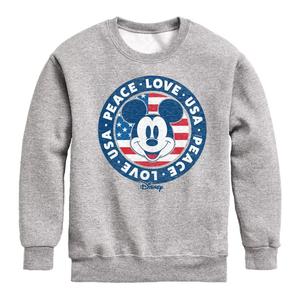 Толстовка с рисунком Микки Мауса Disney для мальчиков 8–20 лет Peace Love USA Disney