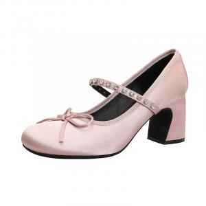 TATAYA Женские туфли Мэри Джейн на массивном каблуке розовые, цвет Pink