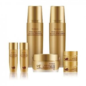 Deoproce, Snail Galac Revital Program, набор для лица против морщин, 6 шт