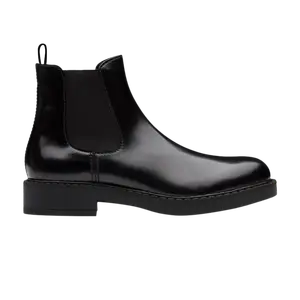 Ботинки челси из матовой телячьей кожи Prada, черный