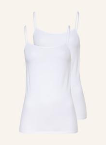 2 упаковки топов 95/5 Schiesser, белый