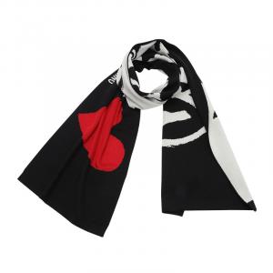 MOSCHINO Вязаные шарфы для женщин Black/White