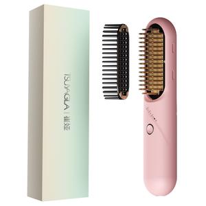 Sixth Generation Wireless Hair Straightener 3rd Setting Three Temperatures T606 TSUYAGLA, розовый