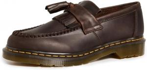 Лоферы Dr. Martens Unisex Adrian Slip-On, Dark Brown Crazy Horse