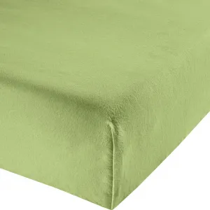 Простыня Erwin Müller Garmisch" светло-зеленая 160x260 см"