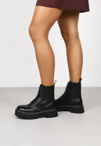 Ботинки militares на шнуровке до щиколотки Bosanova, Black