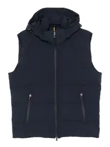 Стеганый жилет с капюшоном Paul & Shark, синий