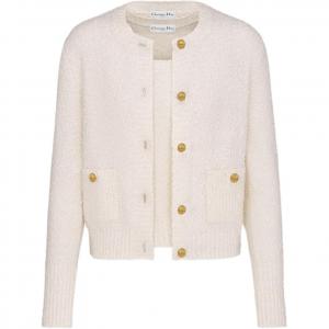 Dior Женская трикотажная одежда FW24, цвет экрю