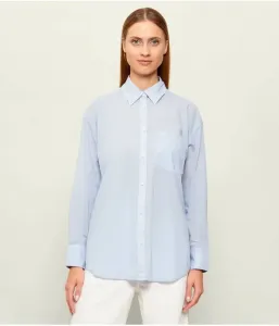 Рубашка oversize fit Guess Jeans, небесно-голубой