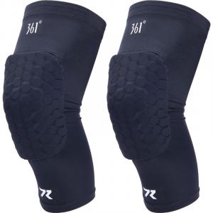 Наколенники Quenfeng Collection из полиамида и эластана для волейбола и баскетбола, унисекс 361°, черный knee protector (2 pack)