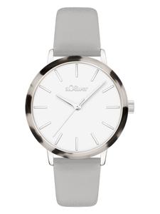 s.Oliver Аналоговые часы в сером цвете