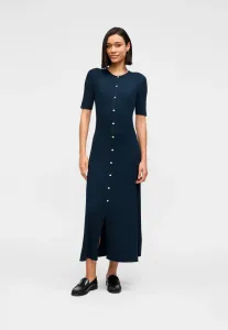 Платье-Сарафан в рубчик, облегающее и расклешенное. Tommy Hilfiger, Dark Night Navy