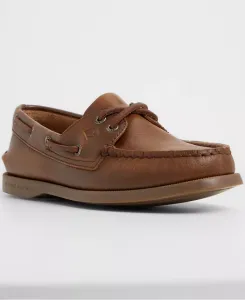 Женские лодочные слипоны Authentic Original 2-Eye Sperry, коричневый