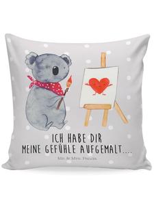 Подушка Mr. & Mrs. Panda, серый пастельный