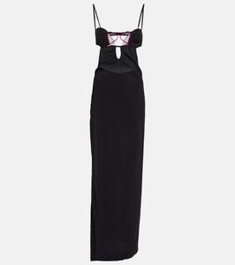 Платье макси с декором Nensi Dojaka, черный