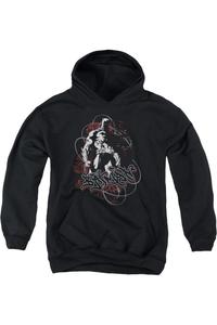 Батмен молодежная толстовка с капюшоном Urban Gotham Gildan, черный