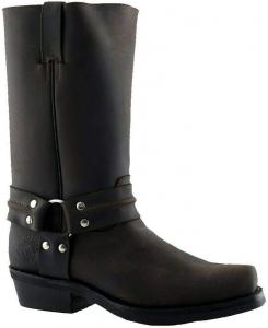 Унисекс сапоги Grinders Renegade Hi из кожи в ковбойском и байкерском стиле, коричневый