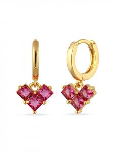 Elli Латунные серьги в золотом исполнении