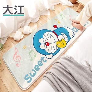 Dajiang Ковер 60х180 см для спальни, Doraemon, из овечьей шерсти, летний охлаждающий, прикроватный, нескользящий