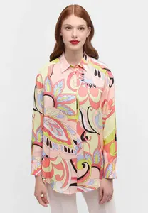 Блузка-рубашка Eterna "СВОБОДНЫЙ ФИТ", коралловый