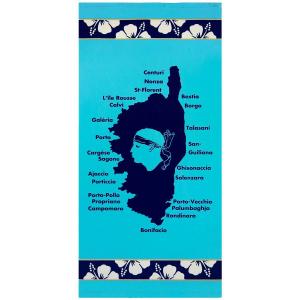 Пляжное полотенце Le Comptoir de la Plage Lavezzi, синий - текстиль - 70 x 1 x 140 см