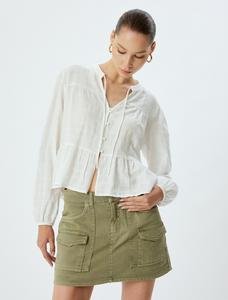 Юбка Koton, хаки